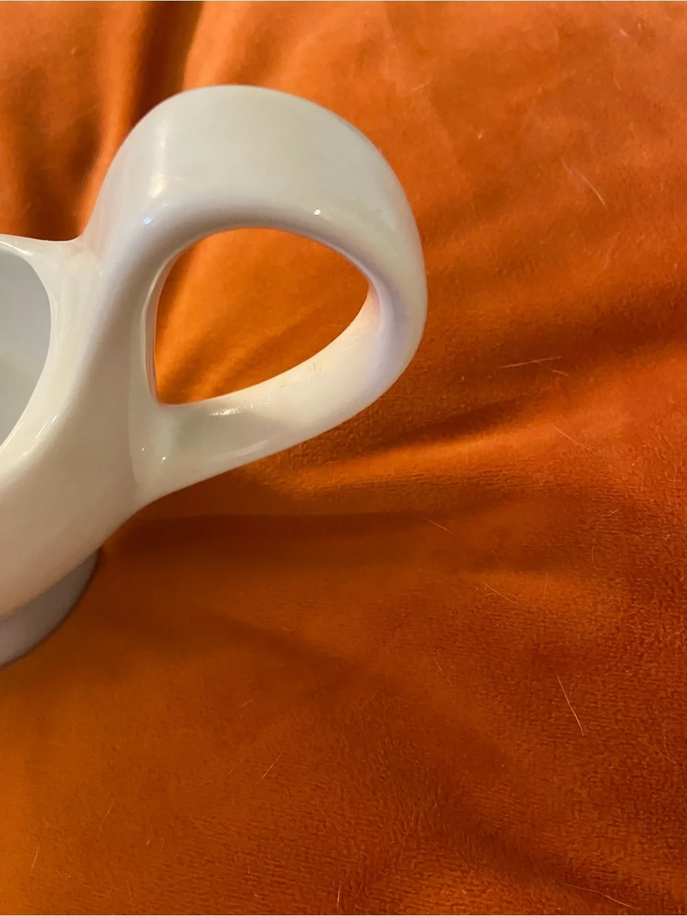 Vintage White Ceramic Gravy Boat